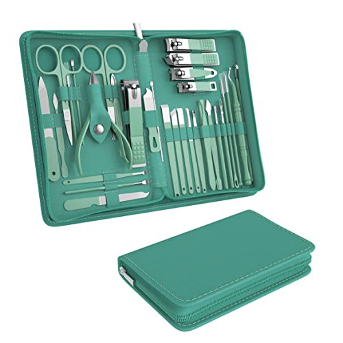 Tseoa Manicure Set Personal Care Nail Clipper Kit Professional Nail Clipper Pedicure Set Nail Tools with Luxurious Trave