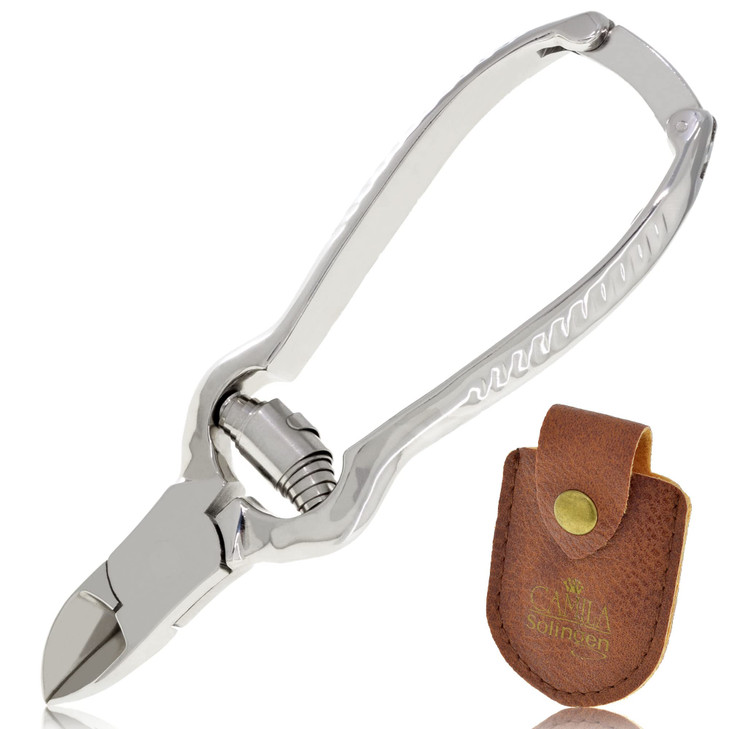 Camila Solingen CS13 Large Heavy Duty Toe Nail Clipper for Thick Toenails Manicure Pedicure Double Barrel Spring Super S