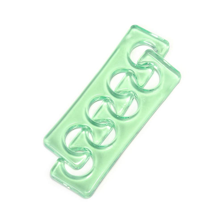 Toe Separators Flexible Soft Silicone Finger Toe Spacers for Nail Polish Pedicure Tools Green