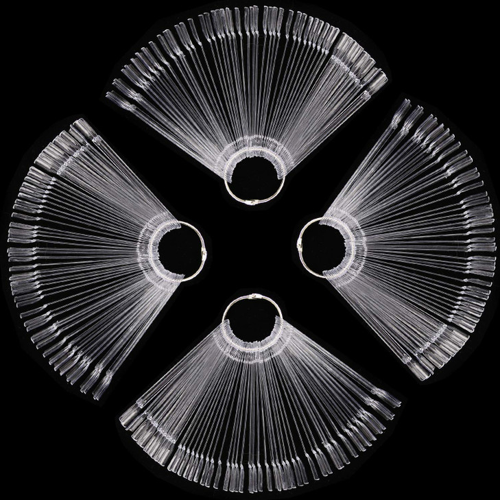 400 Tips Clear Nail Swatches Sticks Nail Art Supplies for Nail Art Polish Display and Home DIY Transparent Nail Practice