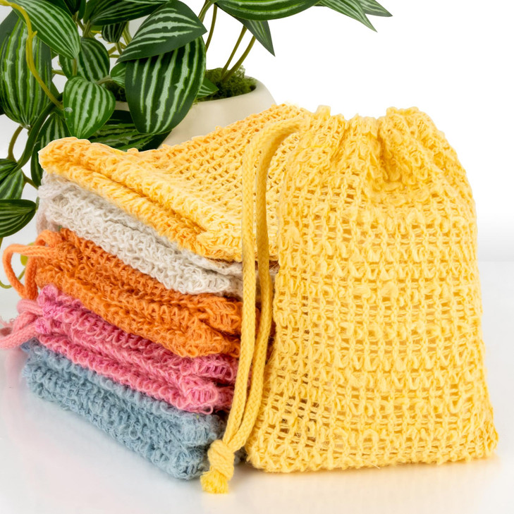 MAQIHAN 10PCS Sisal Soap Bag - 5 Colors Natural Soap Saver Bags,Exfoliating Soaps Bag,Bar Bags for Washing Body,Exfoliating Free Pouch Mesh Net Dryin online at globaldelivered