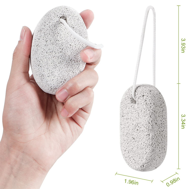 2PCS Natural Pumice Stone Asqraqo Lava Pedicure Tools Hard Skin Callus Remover for Feet and Hands Foot File Exfoliation