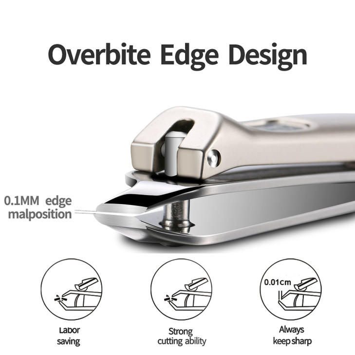 Nail Clippers Cuticle Clipper Medical Grade Stainless Steel Sharp and Durable Nail Cutter for Men and Women M1110plus