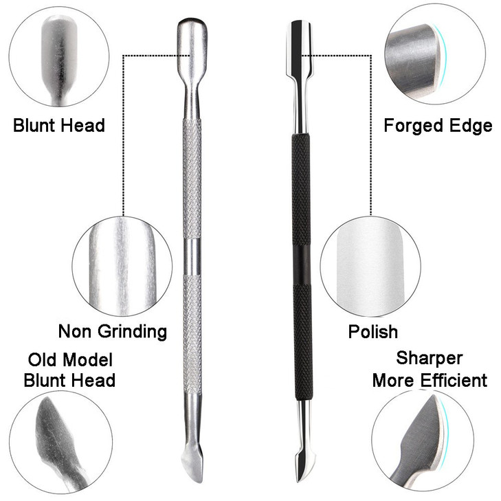 Ejiubas Cuticle Trimmer with Cuticle Pusher Cuticle Nipper Professional Grade Stainless Steel Cuticle Remover Cutter Cli