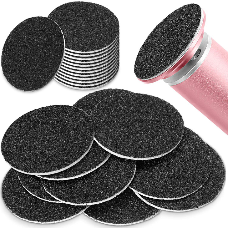 120 Pieces Replacement Sandpaper Discs for Electric Foot File Adjustable Speed Callus Remover Tool Sandpaper Pad Disks R