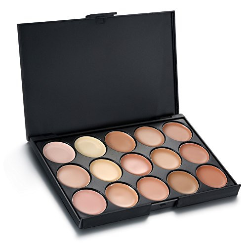 Vtrem 15 Colors Cream Contour Concealer Palette Professional Cream Eyeshadow Pallettes Sets Face Cream Makeup Conture Ma