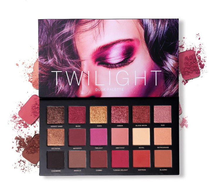 UCANBE Professional 18 Colors Eyeshadow Makeup Palette High Pigmented 10 Matte 7 Shimmer 1 Metallic Glitter Velvety Crea