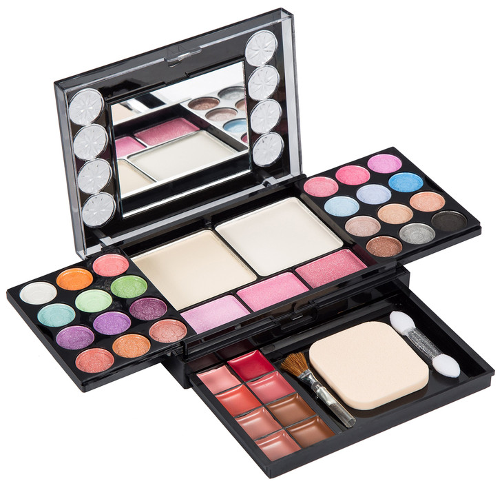 Eyeshadow Palette LT Makeup Palette 37 Bright Colors Matter and Shimmer Lip Gloss Blush Brushes Cosmetic Makeup Eyeshado