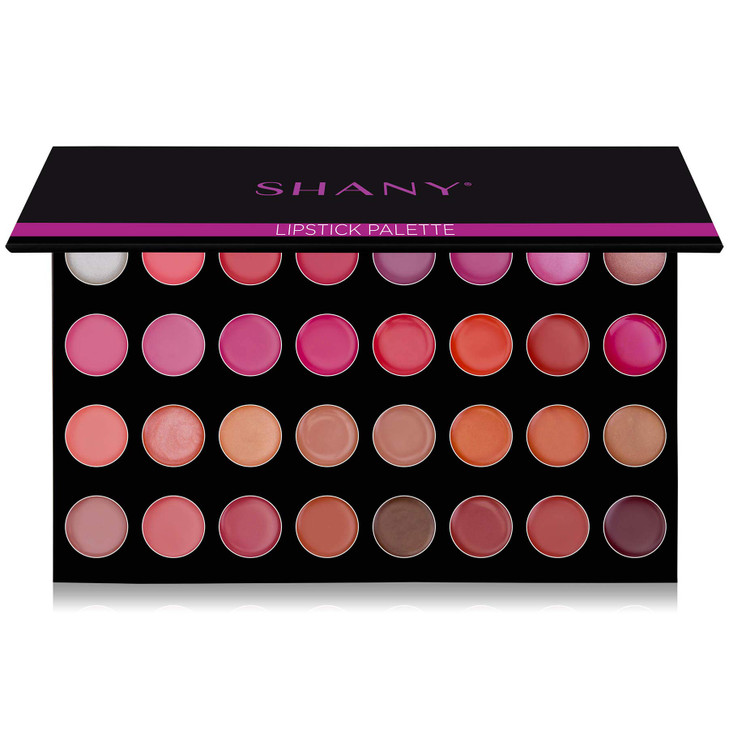 SHANY The Masterpiece 32 Color Lipstick Lip Gloss Sheer Lip Palette THAT FIRST KISS