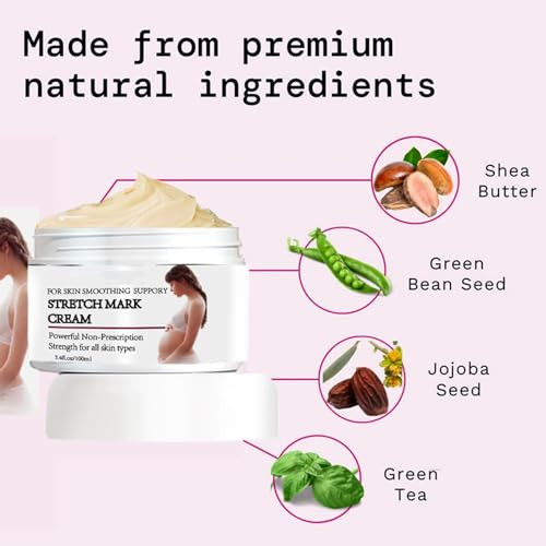 Rosarden Stretch Mark Prevention Cream for Pregnancy, Stretch Mark Cream Remover, Stretch Mark Lotion for Pregnancy, Tummy Butter for Stretch Marks P