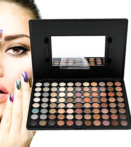 FantasyDay Pro 88 Colors Shimmer and Matte Eyeshadow Palette Eye Shadow Makeup Kit Cosmetic Contouring Kit 1