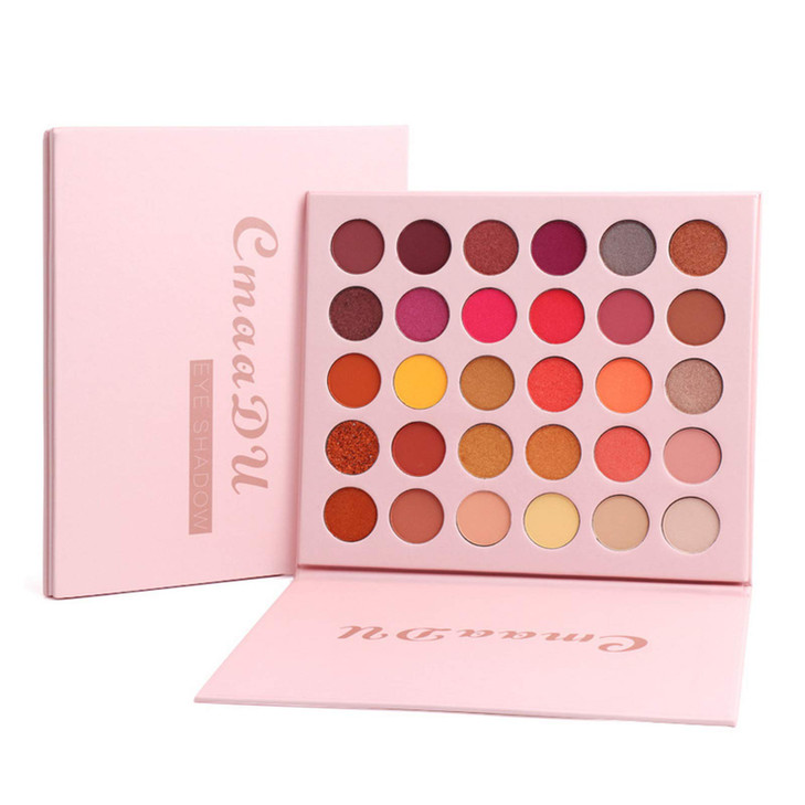 YELNA Eye Makeup Palette Eyeshadow Palette Colorful 30 Colors Shimmer Smokey Matte Metallic Warm Blendable High Pigmente