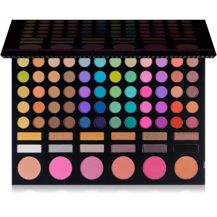 SHANY Festival Ready Palette Highly Pigmented Blendable Eye shadows Makeup Blush and Face powder Makeup Kit with 78 Colo