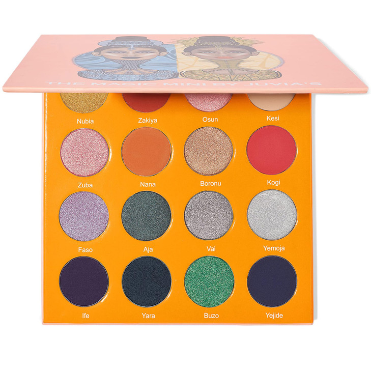 Juvias Place Palette The Magic Mini Bright and Bold Red Shades of 16 Professional Eye Makeup Pigmented Palette Makeup Pa