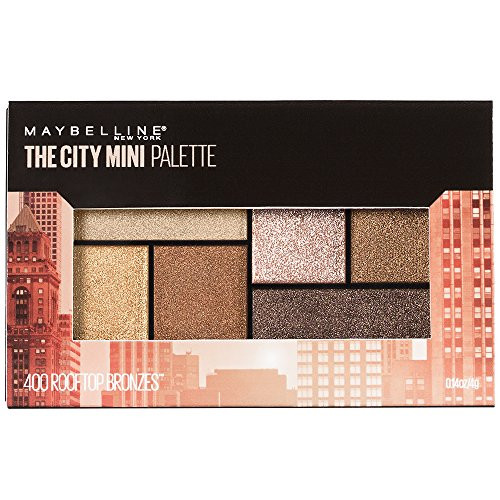 Maybelline New York Makeup The City Mini Eyeshadow Palette Rooftop Bronzes Neutral Eyeshadow 014 oz