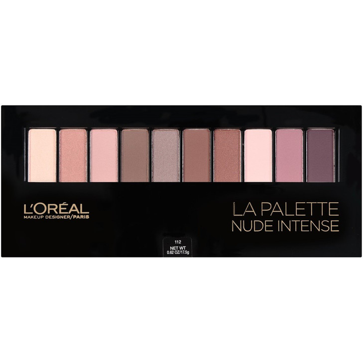 LOral Paris Makeup Colour Riche Eye La Palette Nude Eye Shadow Palette with Brush 112 Nude Intense 062 oz