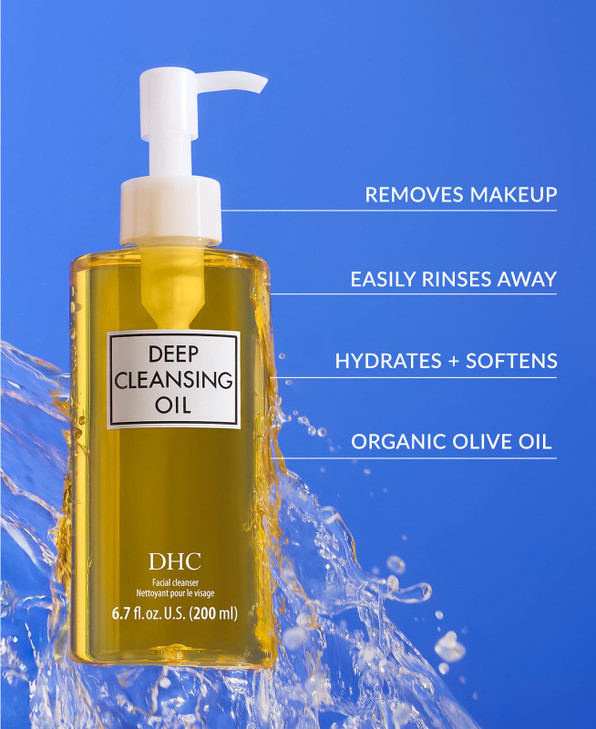 DHC Deep Cleansing Oil and Lip Cream Facial Cleansing Oil Makeup Remover Hydrating Moisturizing Soothing Set Fragrance a