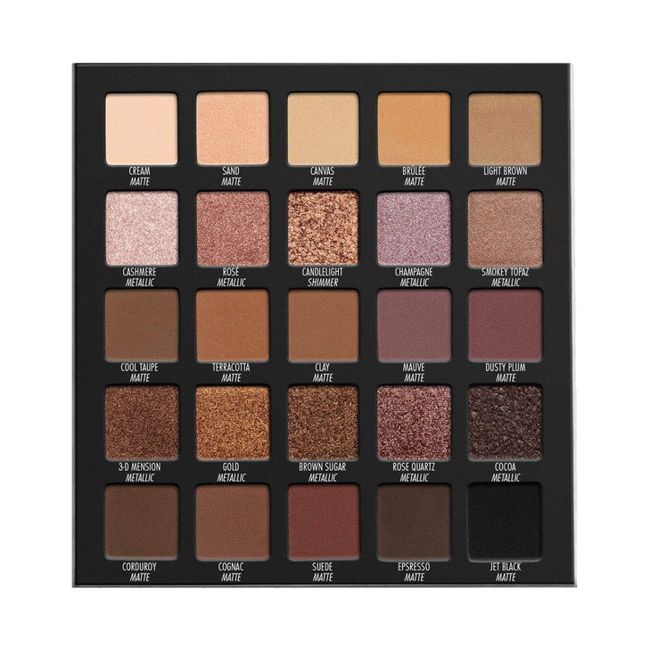LORAC PRO Matte Shimmer Eyeshadow Palette Meraki Glitter Mirror Compact Cruelty Free Gluten Free Vegan