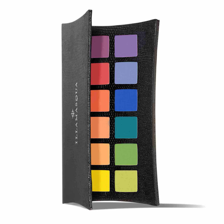 Illamasqua Artistry Eyeshadow Palette Experimental Highly Pigmented Satin Matte and Metallic Shimmer 12 Versatile Shades