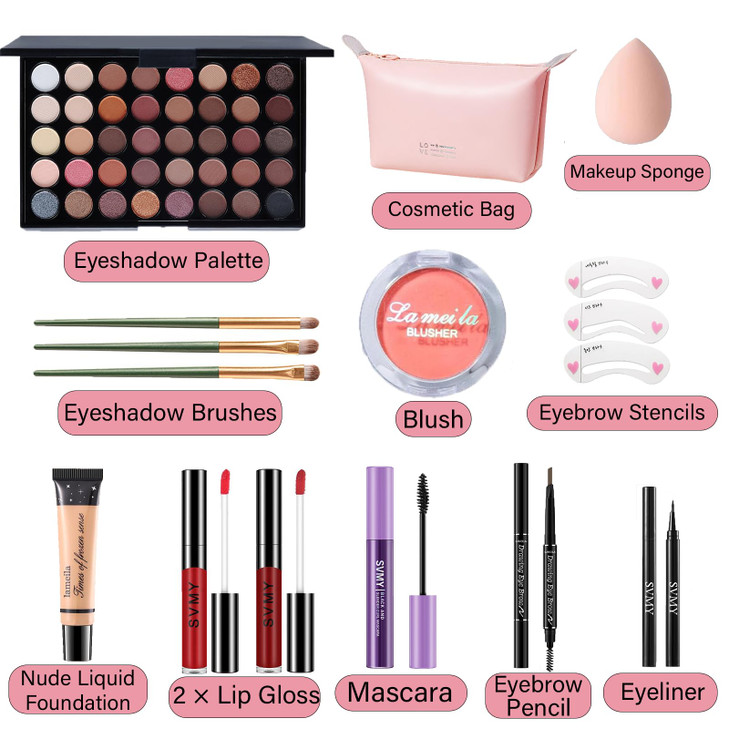 Makeup Set for Women Makeup Full Kit for Beginners Professionals Travel Makeup Set for Teens Adults Makeup Gift Set for