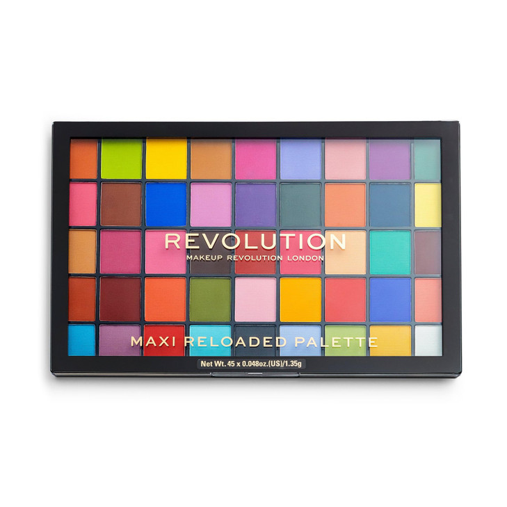 Revolution Maxi Reloaded Palette Monster Mattes Supersized with 45 HighlyPigmented Shades Matte Formula Vegan CrueltyFre