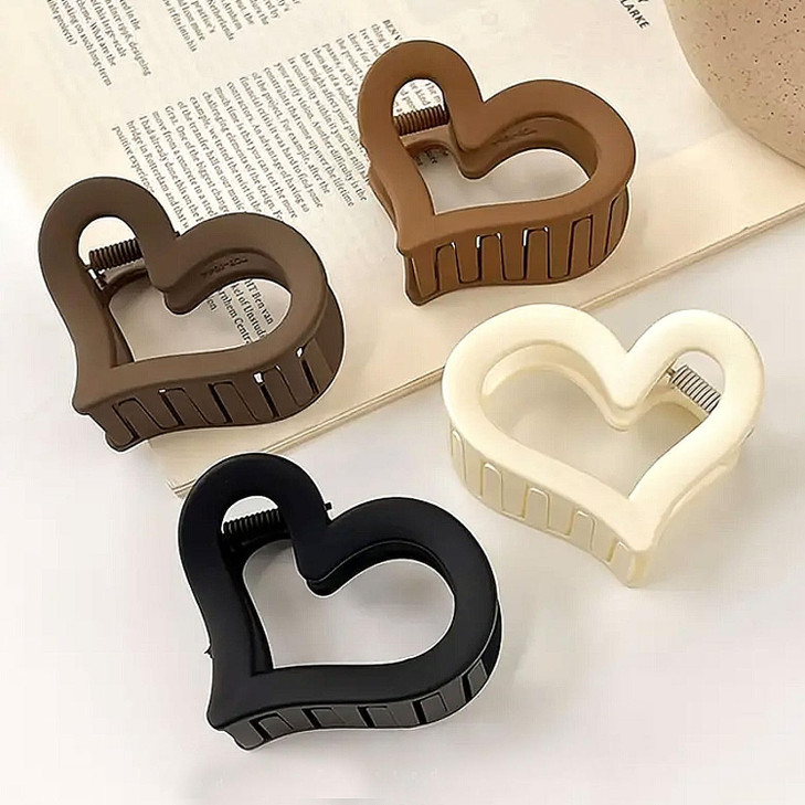 Vsdski Women's Acrylic Hair Claw Clips - Medium Matte Nonslip Hair Jaw Clips for Thin and Thick Hair, Valentines Day Accessories, Spring and Summer H online at globaldelivered