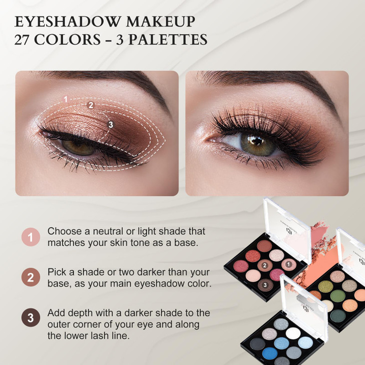 Color Nymph Makeup Sets for Teens Girls Women Professional Makeup Kits All In One Makeup Set Storage Train Case Beginner