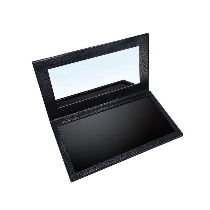 Allwon Magnetic Palette Empty Eyeshadow Makeup Palette with Shatterproof Mirror for Eyeshadow Lipstick Blush Powder Blac