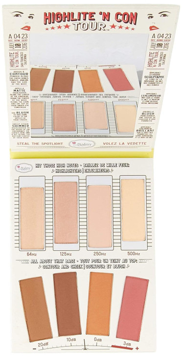theBalm Highlighting Makeup Conceal Powders N Contour Palette Highlighters Shimmer Matte Bronzer Blushes Multicolor 08 o