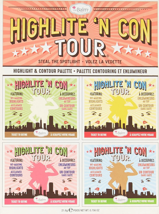 theBalm Highlighting Makeup Conceal Powders N Contour Palette Highlighters Shimmer Matte Bronzer Blushes Multicolor 08 o