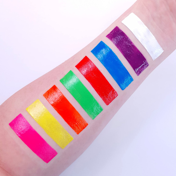 UV Glow Neon UV Paint StickFace Body Crayon Genuine and original UV Glow product glows brightly under Blacklights Set of