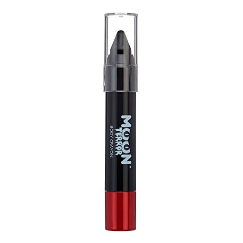 Halloween Face Paint Stick Body Crayon by Moon Terror SFX Make up Midnight Black Special Effects Make up 012oz