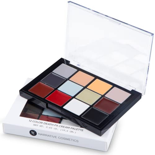Narrative Cosmetics 12Color Death FX Cream Palette Professional Quick Drying Waterproof SFX Makeup for the Stage Film Co