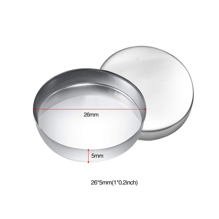 Allwon 56 Pack Empty Round Metal Pans Size 26mm for Eyeshadow Palette Magnetic Makeup Palette Height5mm