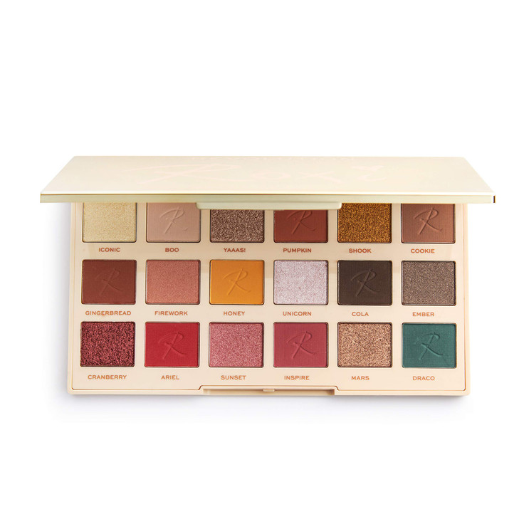 Makeup Revolution X Roxxsaurus Ride or Die Eyeshadow Palette Matte Shimmers 18 Shades CrueltyFree 043 Oz