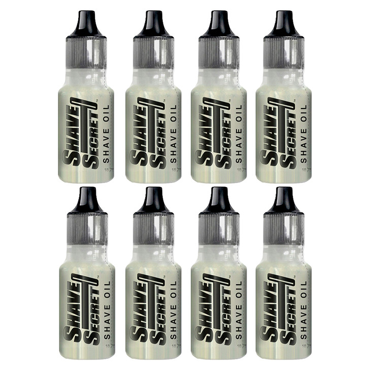 Shave Secret Pack of 8 Shaving Oil 063 fl Oz