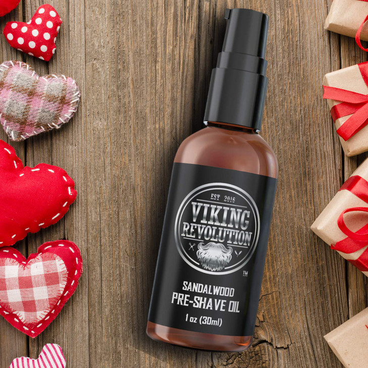 Viking Revolution Sandalwood PreShave Oil for Men Smooth IrritationFree Shave 1 Fl Oz All Skin Types