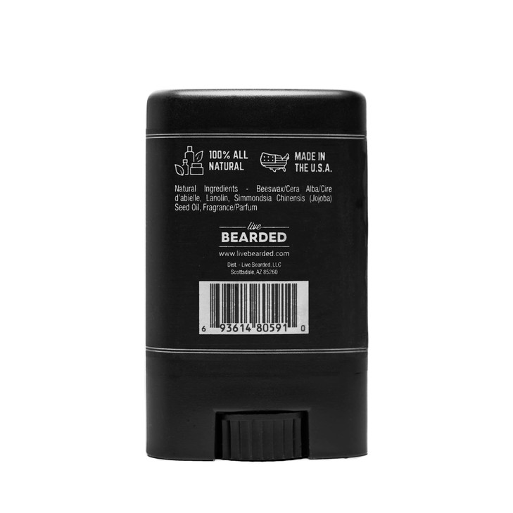 Live Bearded Mustache Wax Stick 035 oz Made in the USA with AllNatural Ingredients Medium Hold Stache and Beard Styling