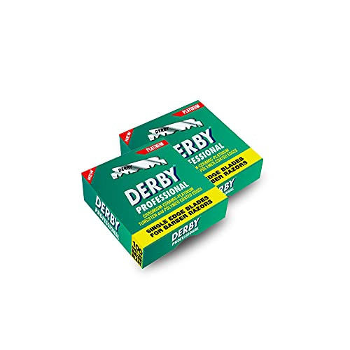 Derby Professional Single Edge Razor Blades 100 Count Pack of 2