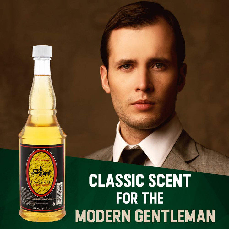 Clubman Lustray Coachman After Shave Lotion Instantly Cools Tones Refreshes The Skin After Shaving 14 fl oz