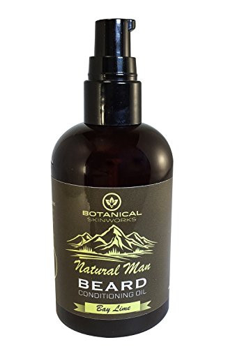 Natural Man Bay Lime Beard Oil All Natural Beard Conditioner by Botanical Skinworks 4 Ounce