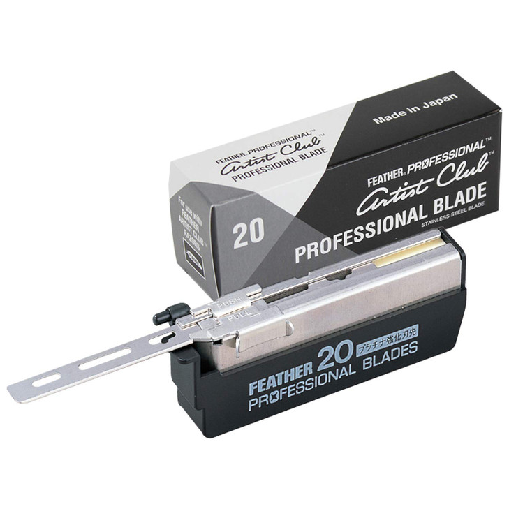 Feather Artist Club Professional Single Edge Razor Blades Fits Any Artist Club Straight Razor PlatinumCoated for Sharpne