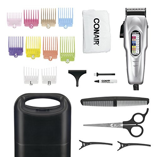 ConairMAN Hair Clippers for Men 20Piece Number Cut Home Hair Cutting Kit