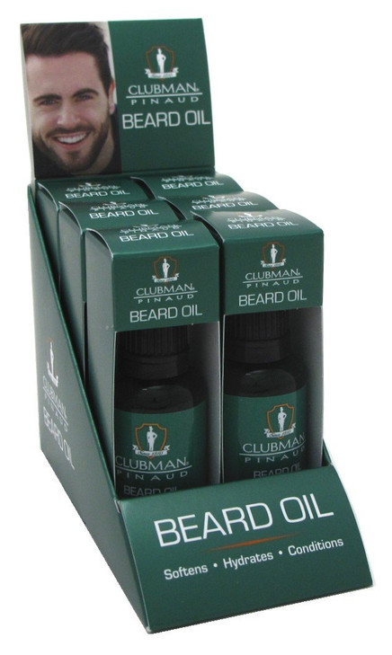 Clubman Beard Oil 1 Ounce 6 Pieces Display 29ml