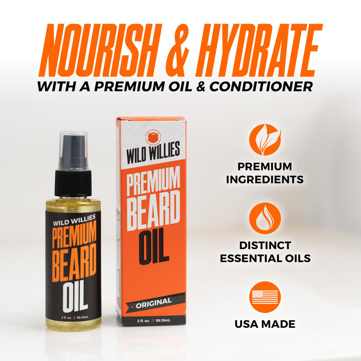 Wild Willies Beard Oil for Men Natural ingredients Promote Deep Conditioning Removes Itch Dandruff Deep Softening Treatm