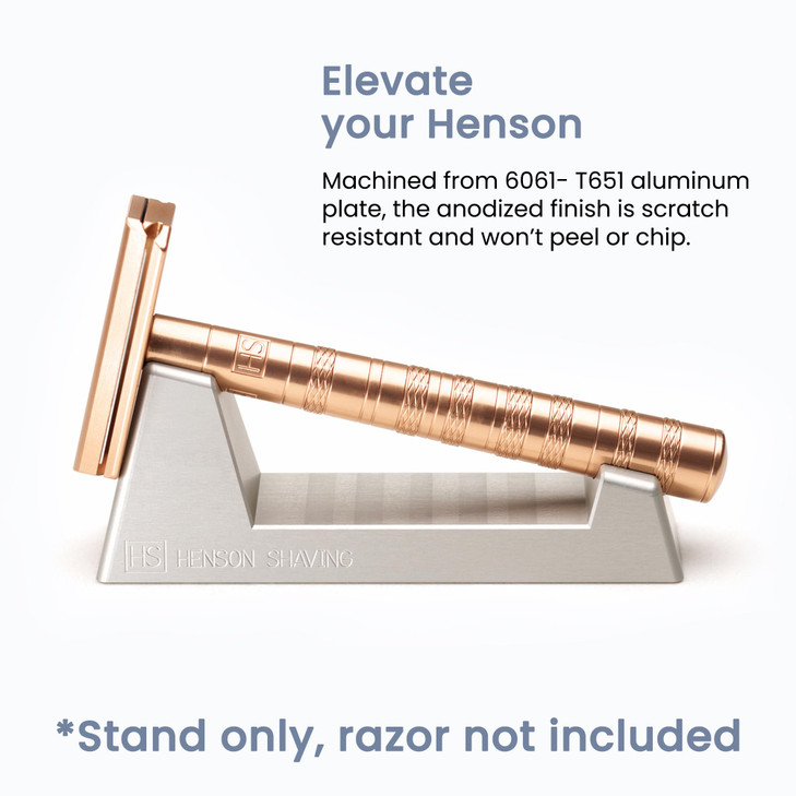 The Henson Razor Stand Lightweight and Highly Durable Safety Razor Stand for Men and Women Aluminum Razor Holder Designe
