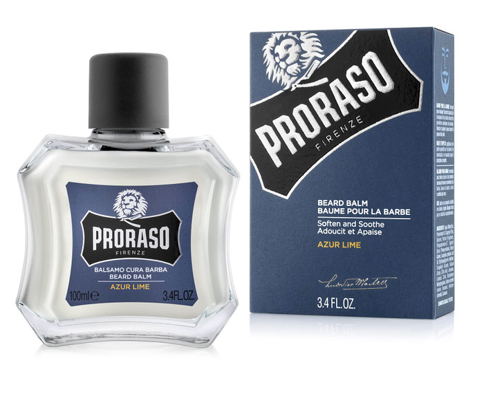 Proraso Azur Lime Beard Balm Moisturizing Citrus Mint Condition Beards Soften New Beard Growth Leave In Facial Hair Cond