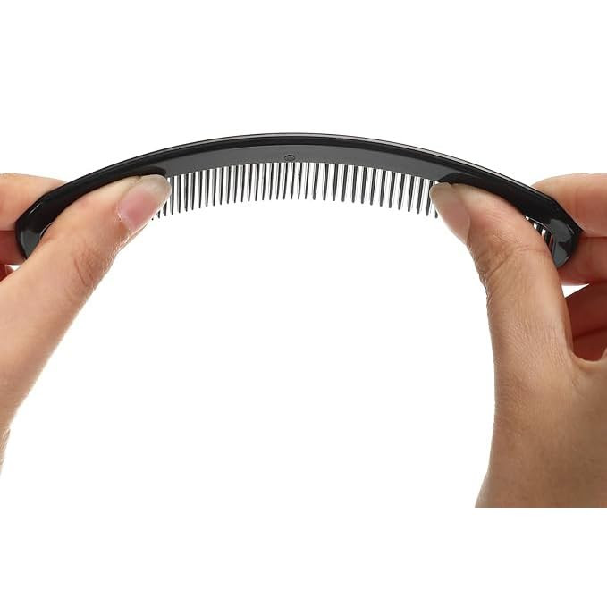 LUXXII 6 Pack 5 Pocket Hair Comb Beard Mustache Combs for Mens Hair Beard Mustache and Sideburns