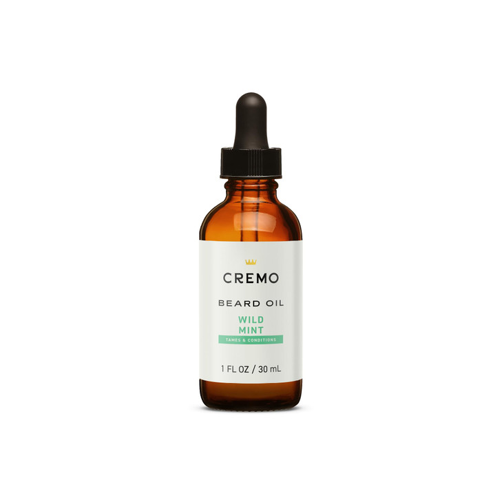 Cremo Beard Oil Revitalizing Wild Mint 1 fl oz Restore Natural Moisture and Soften Your Beard To Help Relieve Beard Itch