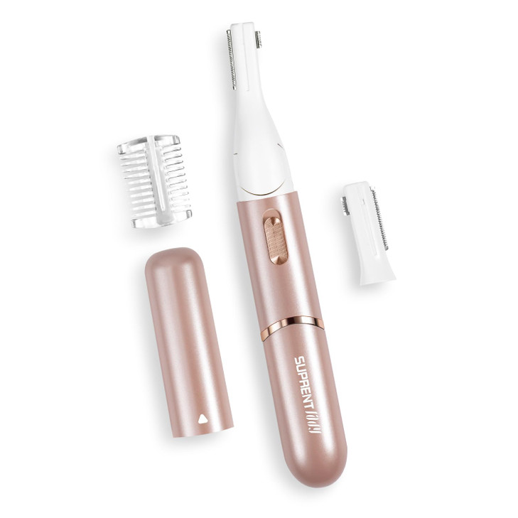 SUPRENT Womens Facial Hair Remover Eyebrow Trimmer with Pivoting Head Rechargeable Eyebrow Razor Painless Facial Trimmer